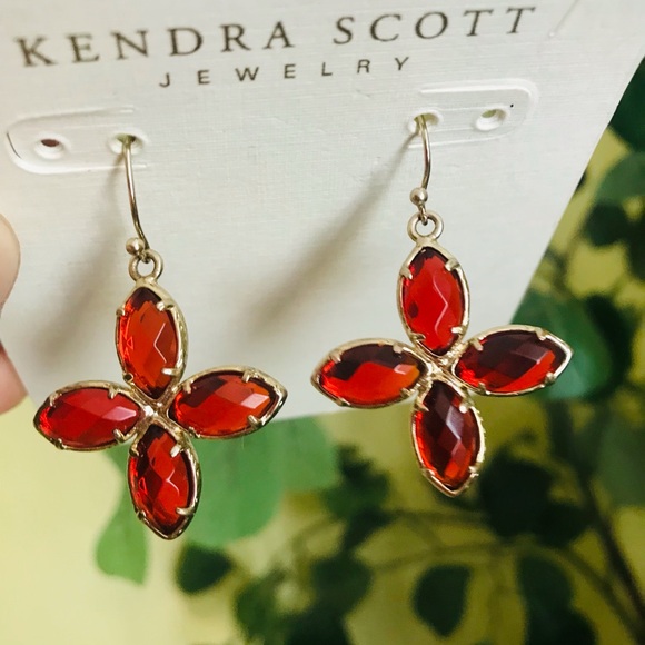 Kendra Scott Red Gold Earrings - Picture 4 of 8